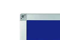 MasterVision Ayda Blue Felt Bulletin Board, 18" x 24", Aluminum Frame