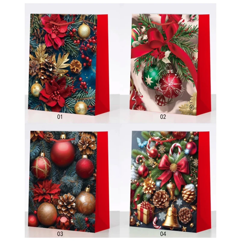 Christmas Gift Bags (Ornaments) (Asstd) (X-Large) - Set of 12