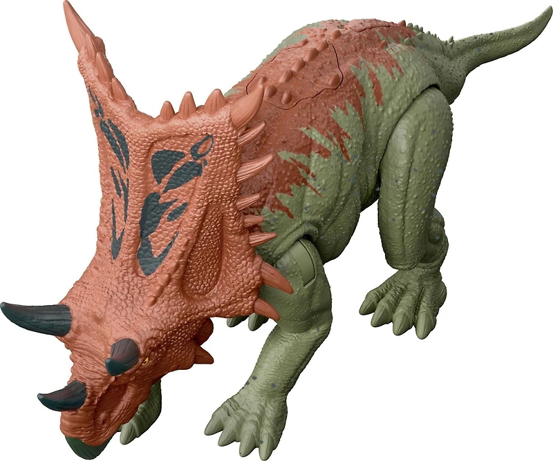 Jurassic World Strike Attack Chasmosaurus Dinosaur Action Figure Toy with Single Strike Action