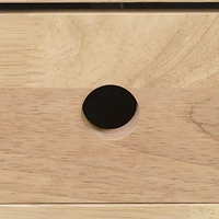 South Shore Sweedi Table de chevet 1 tiroir en bois massif-Bois naturel