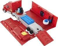 Disney Pixar Cars Transforming Mack Playset, 2-in-1 toy Truck & Tune-Up Station, Ages 3+