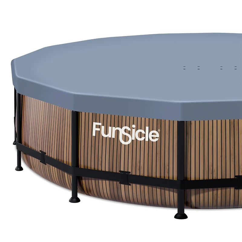Funsicle 14 ft Oasis Designer Pool, Natural Teak