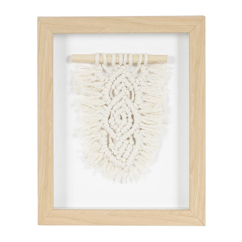 Œuvre d'art encadrée de Macramé tissé Design 1 hometrends