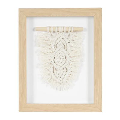 hometrends Woven Macrame Design 1 Framed Art