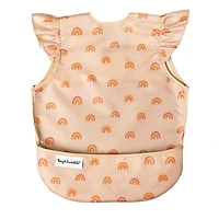 Tiny Twinkle - - Bébé - Tablier anti-gâchis à volants - Imperméable - Lavable en machine - Boho arc-en-ciel