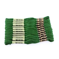 Fil à broder en coton DMC à 6 brins 8m – Vert 6 Brins