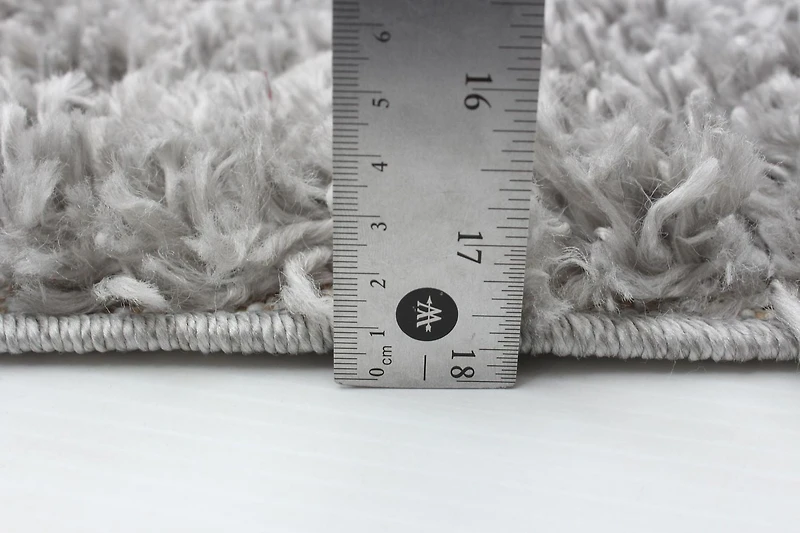 ECARPET Super Soft for Living Room & Bedroom Grammercy Losange Light Grey Shag