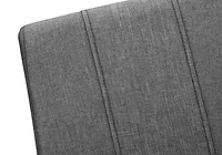 Monarch Specialties  Chaise De Salle À Manger, Ensemble De 2, Coté, Rembourré, Cuisine, Salle À Manger, 39 Pouces De Hauteur, Tissu Gris, Métal Chromé, Contemporain, Moderne