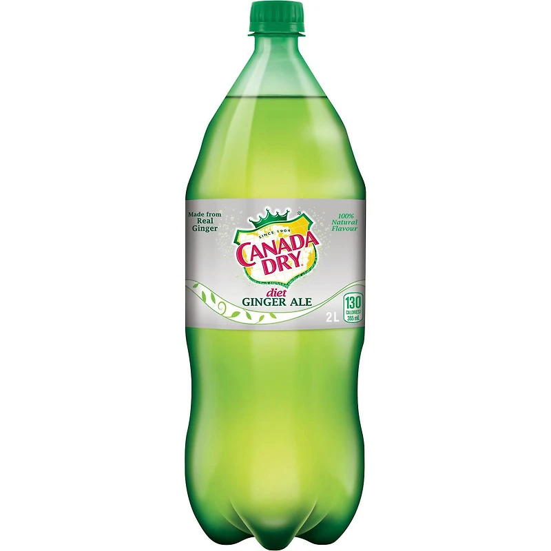 Soda gingembre diète Canada DryMD - Bouteille de 2 L Canada Dry Gingembre Diete 2L