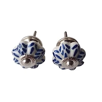 IH Casa Decor Decorative Ceramic Knob Set Of 2 Rice - Set of 3