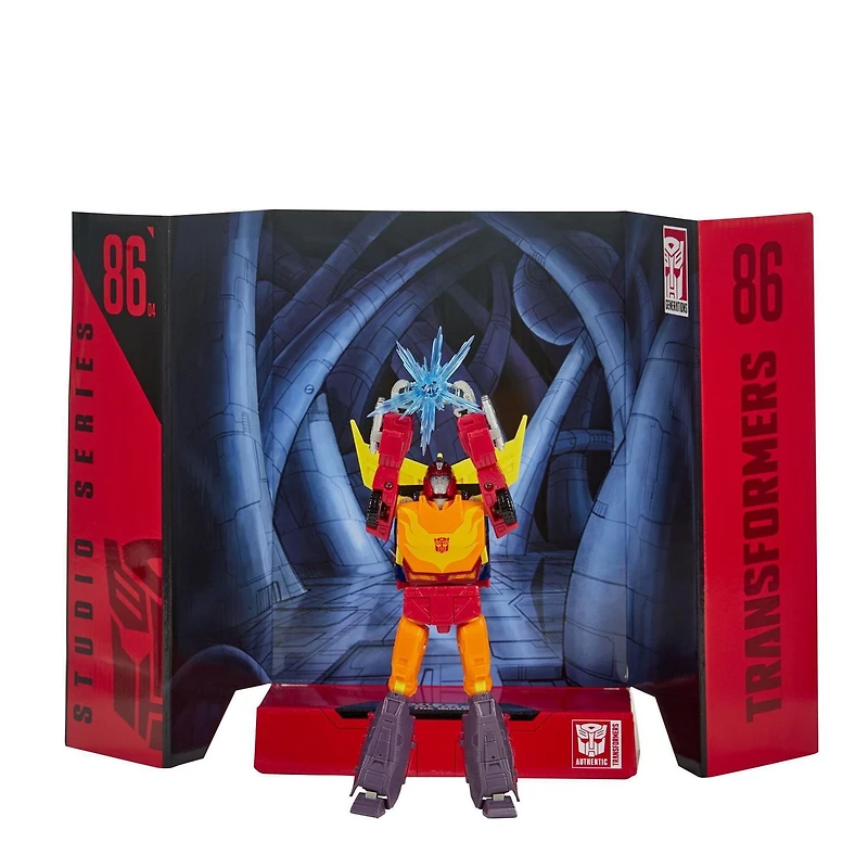 Transformers Studio Series 86, figurine Autobot Hot Rod 1986 de 16,5 cm du film Transformers: Le Film, classe Voyageur, dès 8 ans