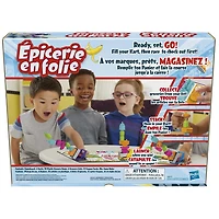 Grocery Go Karts Board Game for Preschoolers and Kids, Building Game with Mini Groceries, Preschool Games for 2-4 Players