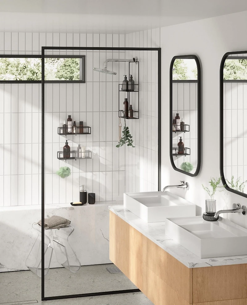 Umbra Cubiko Shower Bins, Set of 2