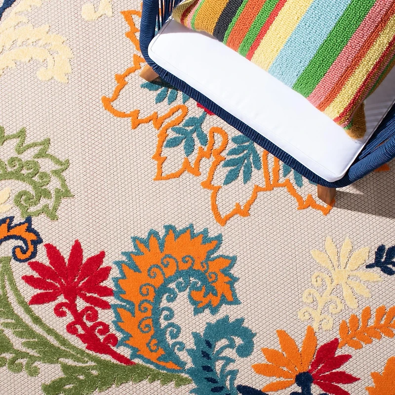 SAFAVIEH Cabana Kuzman Floral Outdoor Area Rug