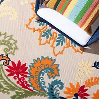 SAFAVIEH Cabana Kuzman Floral Outdoor Area Rug