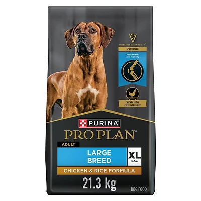 Purina Pro Plan Spécialisée Poulet et riz pour chiens de grandes races, Nourriture Sèche pour Chien 21.3 kg