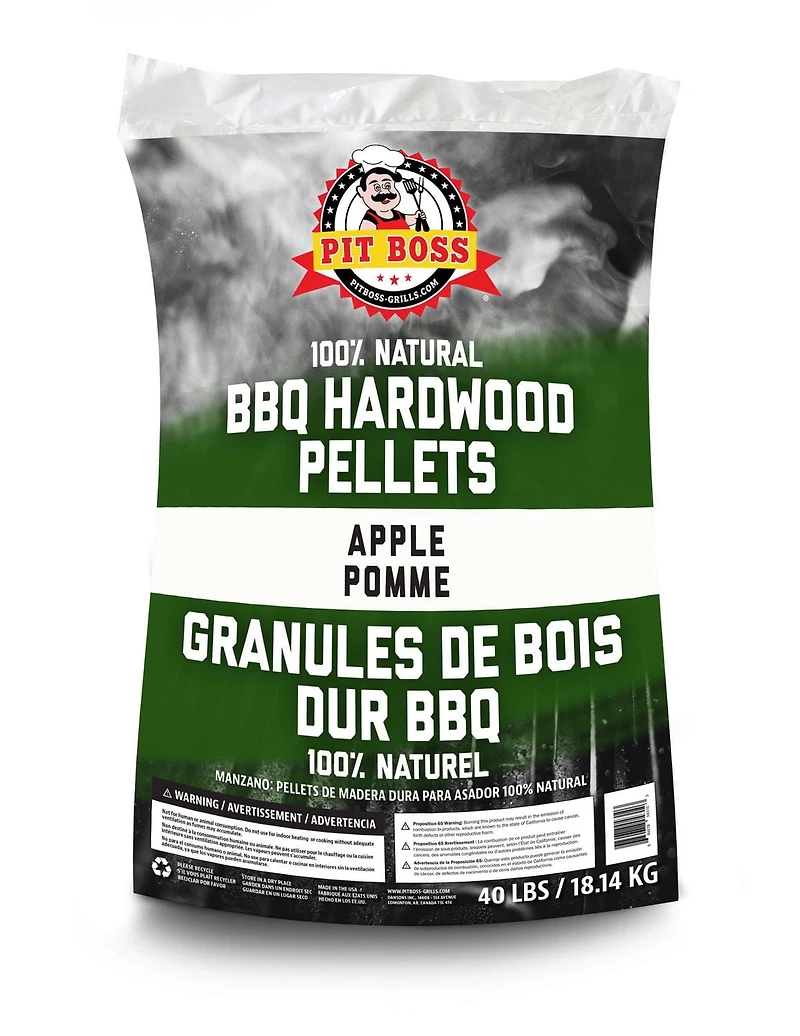 Granules de bois dur naturel barbecue Pit Boss Pommes