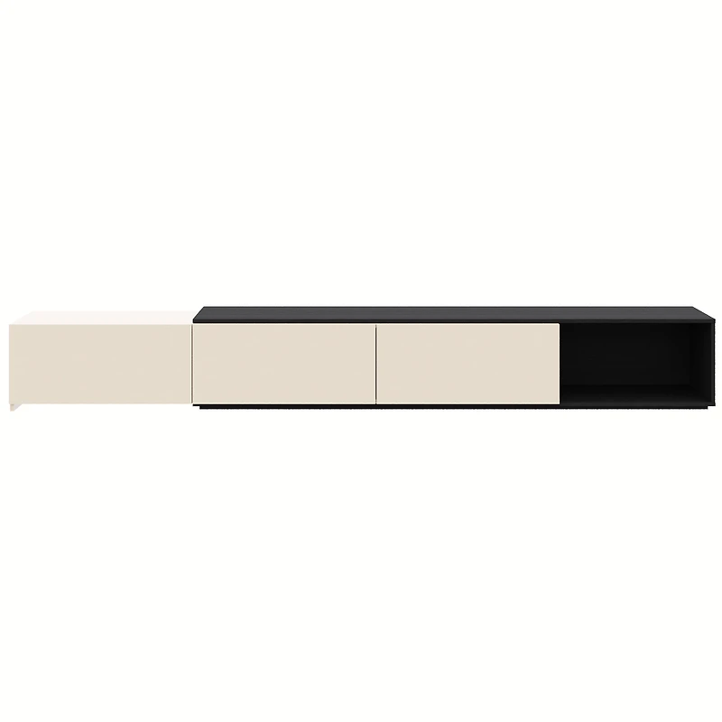 Nexera Arlo Extendable TV Console (66"-108"), Black