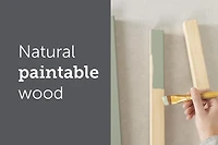 South Shore Sweedi Table de chevet 1 tiroir en bois massif-Bois naturel