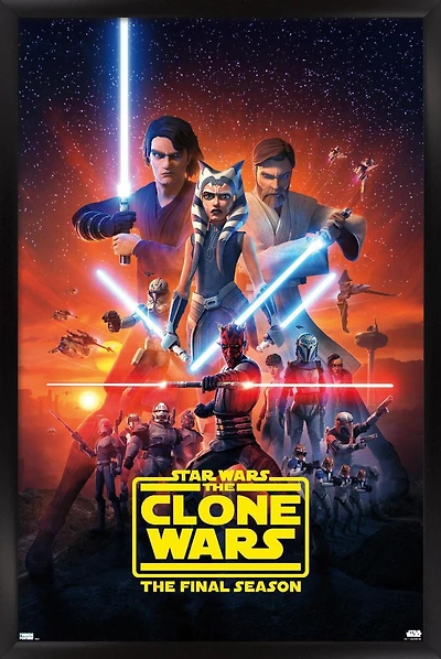 Star Wars: The Clone Wars - Season 7 Key Art Wall Poster with Push Pins