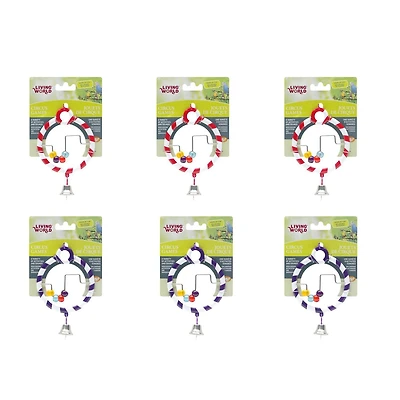 Jouet de cirque Living World avec boulier pour oiseaux, rouge et violet Divertissant et stimulant
