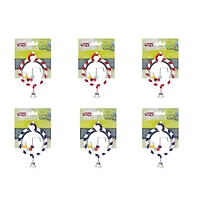 Jouet de cirque Living World avec boulier pour oiseaux, rouge et violet Divertissant et stimulant