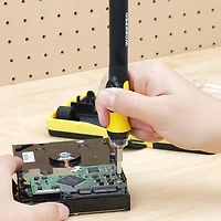 WorkPro Lighted Power Precision Screwdriver  - 21 Piece, Built-in LED Light,3.0V
