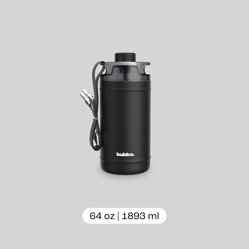 Cruche d’eau bubba, acier inoxydable isotherme, bouteille d'eau de 1,89 L (64 oz) – réutilisable, sans BPA, sans plomb