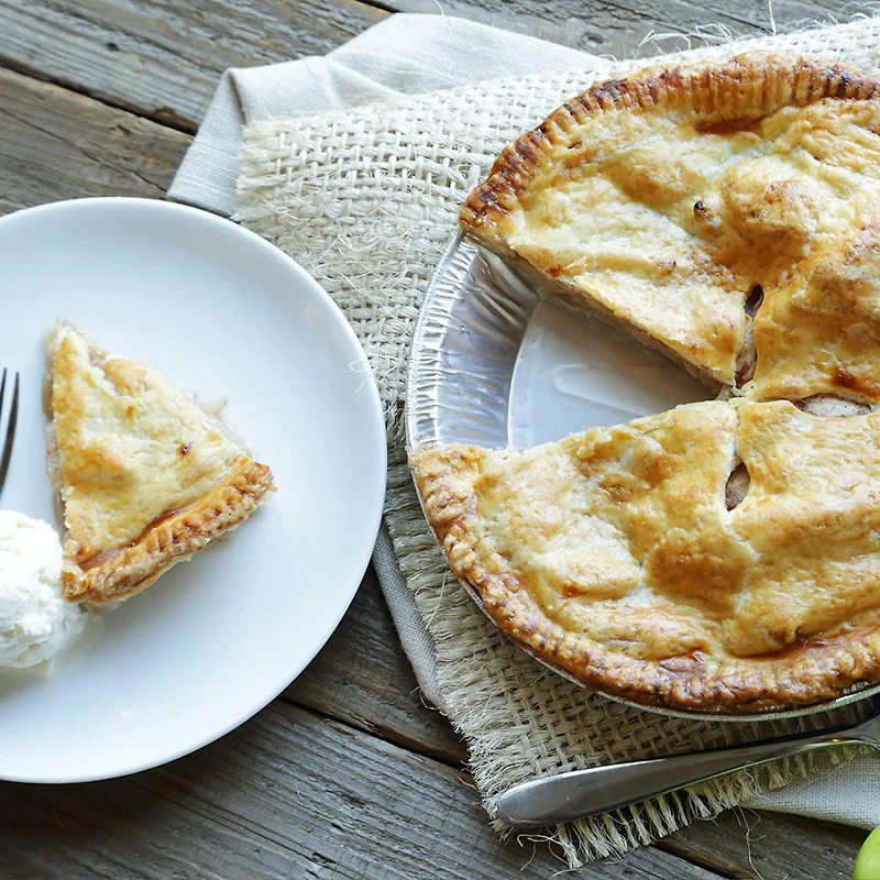 Plat à tartes de 9 po avec couvercles d'Alcan