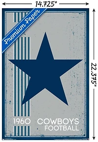 NFL Dallas Cowboys - Retro Logo 14 Wall Poster