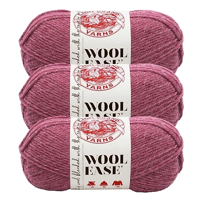 Lion Brand Wool-Ease® Yarn #4 Medium/Worsted Acrylic/Wool yarn, 85g/ 180m, 3-CT