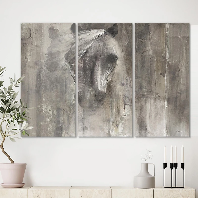 Designart Cheval de ferme Art mural sur toile