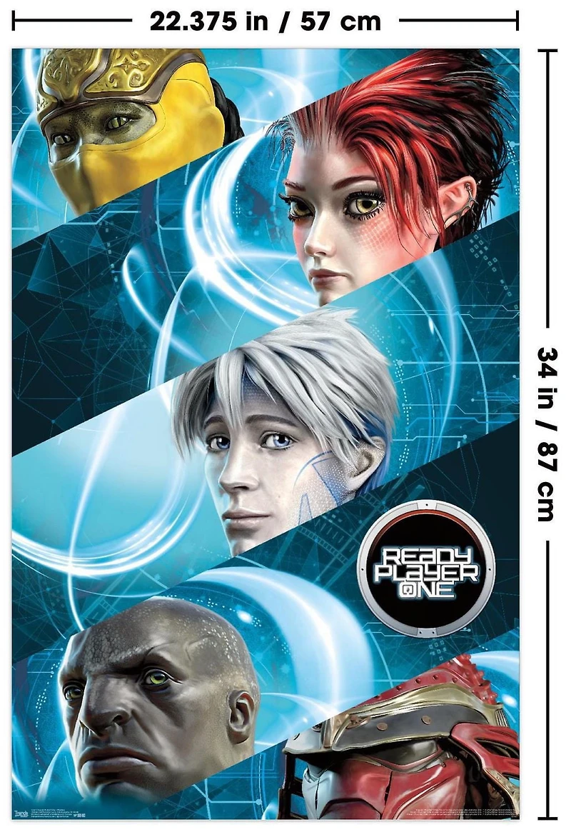 Ready Player One - Profiles Wall Poster, 22.375" x 34"
