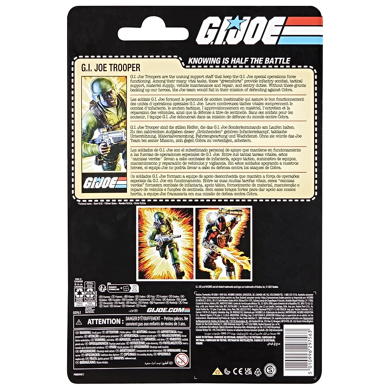 G.I. Joe Classified Series Retro Cardback, G.I. Joe Trooper Action Figure