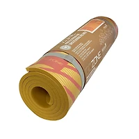 GoZone 10mm Abstract Arc Printed Exercise Mat – 24” x 72” – Yellow Combo