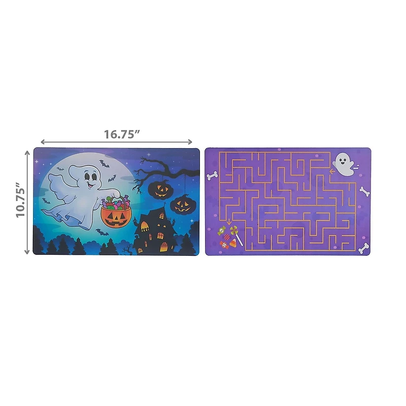 Set De Table Réversible Pp Flying Gost Et Pac-Man - Lot De 12
