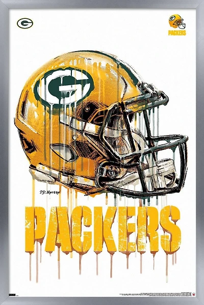 NFL Green Bay Packers - Drip Helmet 20 Wall Poster