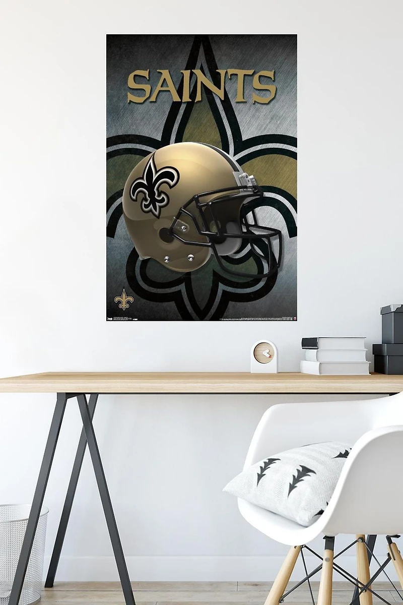 NFL New Orleans Saints - Helmet 16 Wall Poster, 22.375" x 34"