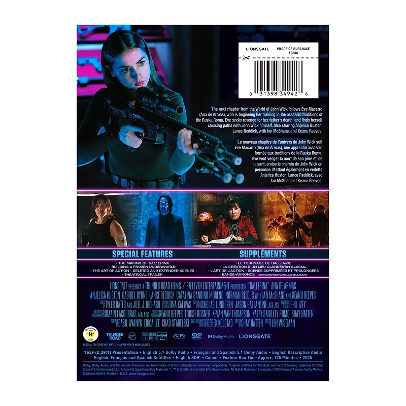 BALLERINA: FROM THE WORLD OF JOHN WICK (DVD)