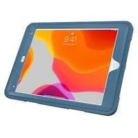 Étui de protection CTA Digital avec béquille rotative à 360 degrés intégrée pour iPad 7e et 8e génération 10.2 pouces, iPad Air 3 et iPad Pro 10.5 pouces - Bleu