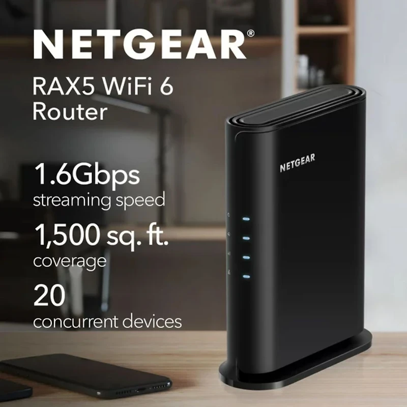 Routeur bibande Wi-Fi 6 à 4 flux AX1600 Netgear®