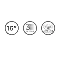 WESTINGHOUSE 16" VENTILATEUR SUR PIED 2 EN 1