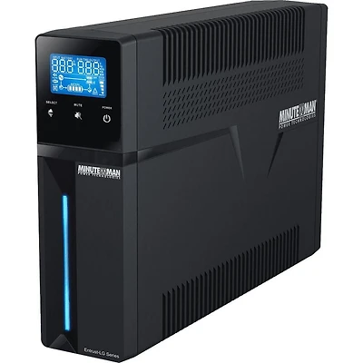 Onduleur mini-tour interactif en ligne Minuteman, 1 500 VA/900 W, 10 prises