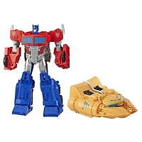 Jouets Transformers Cyberverse Spark Armor, figurine Optimus Prime Puissance de l'arche, taille de 30 cm, se combine au véhicule Puissance de l'arche pour gagner en surpuissance, pour enfants, à parti
