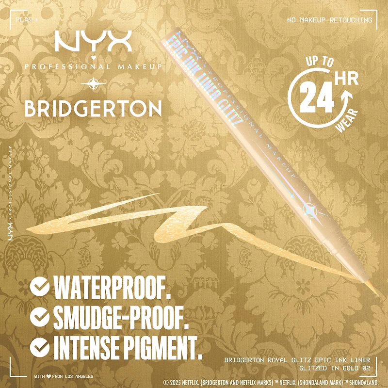NYX Professional Makeup Ligneur royal glitz Bridgerton Édition Limitée