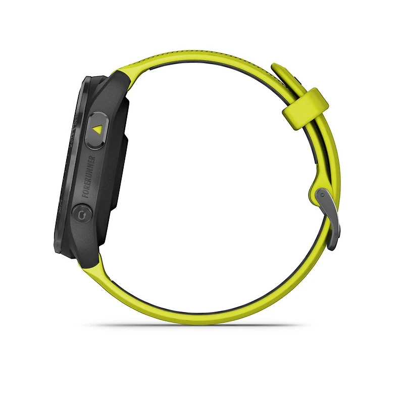 Montre intelligente GPS Garmin Forerunner® 965 - Lunette en titane avec boîtier Whitestone et bracelet en silicone Whitestone/gris poudré