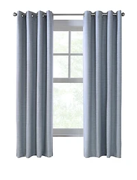 Loft Living Clayton, panneau de rideau à oeillets jacquard assombrissant 52" x 95", bleu