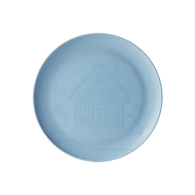 Holiday Time Blue Polypropylene Plate