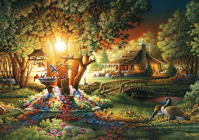 Buffalo Games - Le puzzle Terry Redlin - The Colours of Spring - en 500 pièces
