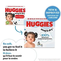 HUGGIES Snug & Dry Baby Diapers, Mega Colossal Pack, Sizes 1-8 | 208-80 Count, Sizes 1-8 | 208-80 Count